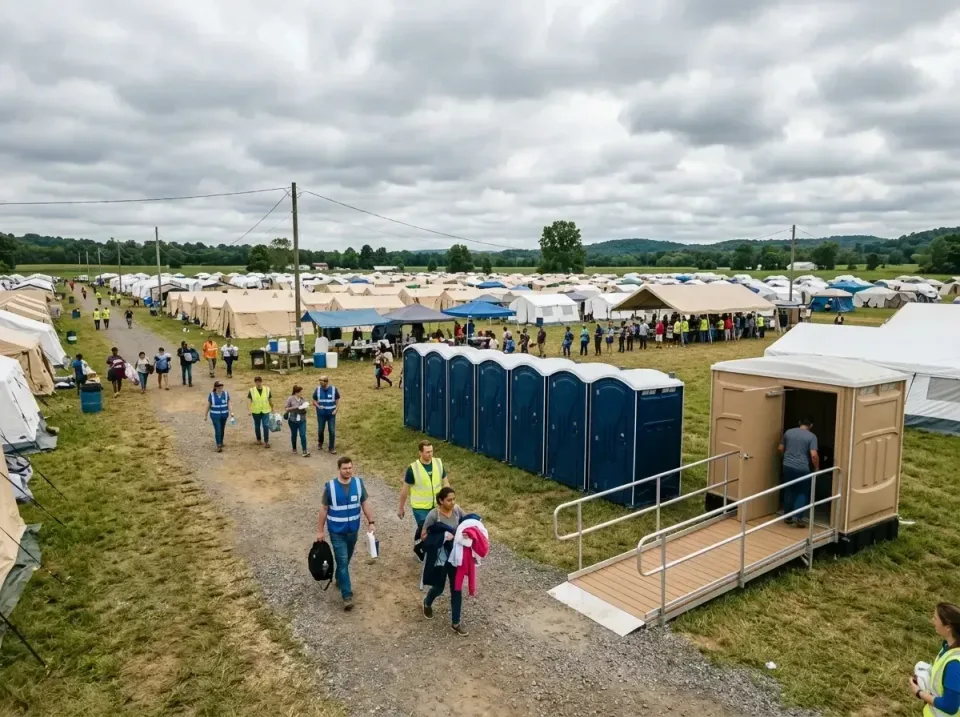 disaster-relief-camp-restrooms-010 — frequently asked questions, Dumpster & Portable Bathrooms Rental in Prairie Creek, AR